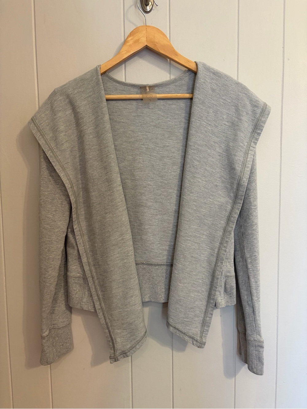 CALIA by Carrie Underwood Heather Gray Open-Front Knit Cardigan
